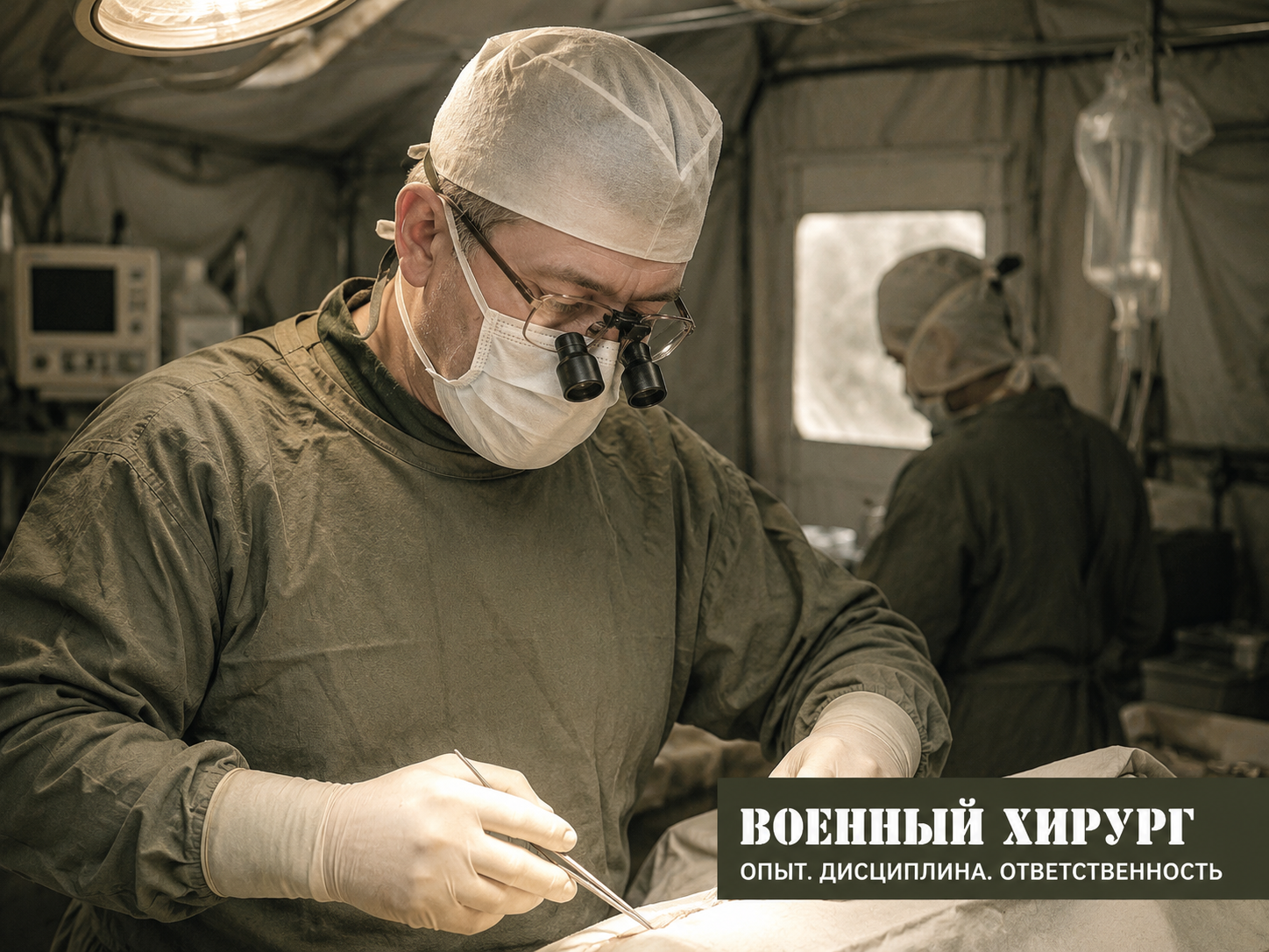 Николай Васильевич Адоньев во время службы военным хирургом